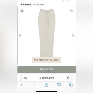 SKIMS soft lounge skirt and shirt set!